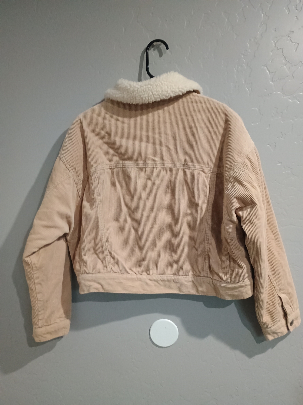 Forever 21 Beige Corduroy Teddy Collar Jacket - Picture 6 of 11